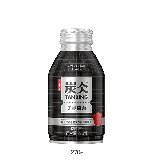 炭仌 濃咖啡飲料 無(wú)糖黑咖 270ML