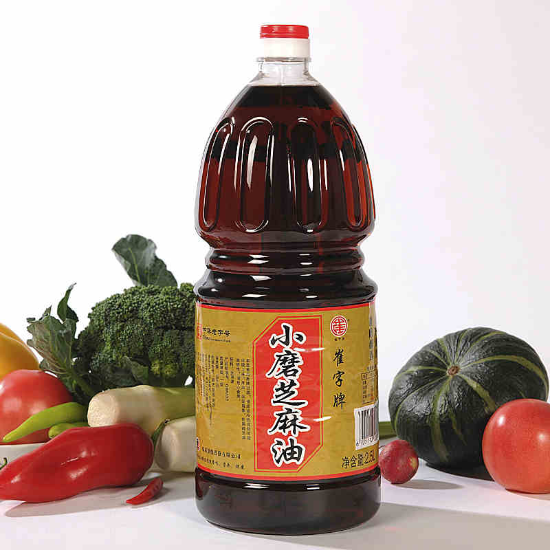 崔字牌小磨純芝麻油香油2.5L